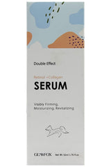 GlamFox Retinol + Collagen Serum dropper application demonstrates fast-absorbing, non-greasy feel.