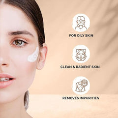 Glamfox Rice Niacinamide Foam Cleanser foam closeup highlighting brightening potential and creamy lather.