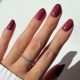 Glamnetic Berry Maroon press-on nails kit for quick glam