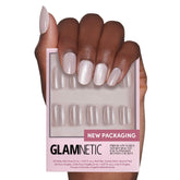 Glamnetic Pure Intentions kit box with 30 nails and storage for a salon-grade manicure.