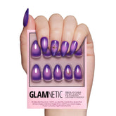 Glamnetic Tarot nails with abstract ombre design for chic everyday wear.