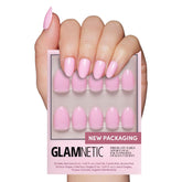 Glamnetic Think Pink packshot showing glossy pastel nails for everyday wear.