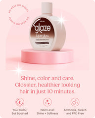 Glaze Supergloss applying gloss on hair delivers instant color and moisture.