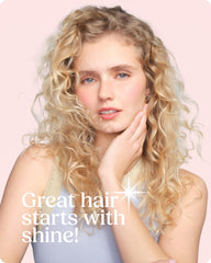 Glaze Supergloss hydrating gloss on strands highlights moisture and instant color refresh