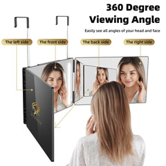 GLDDAO LED lighting delivers bright, even illumination for flawless grooming.