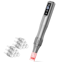 Glemme Derma Roller 0.25mm handle showing comfortable grip for precise at-home use.