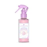 Glimmer Wish Unicorn Hair Detangler Spray bottle front showing kid-friendly design for easy on-the-go styling.