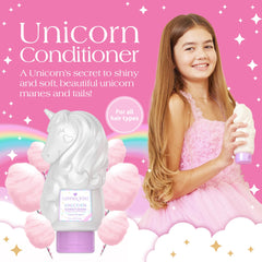 Glimmer Wish Unicorn conditioner pour shows easy bath-time dispensing