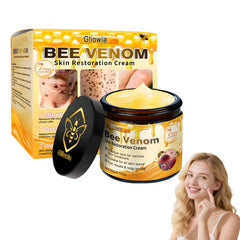 Gliowia Bee Venom Cream packaging closeup highlights premium design