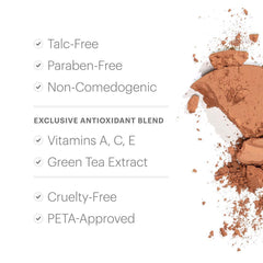 Glo Skin Beauty pressed base compact closed profile for storage and travel