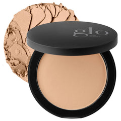 Glo Skin Beauty pressed base compact open delivers a radiant natural second-skin finish