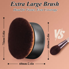 GloréBrochas dense ultra-soft bristles for flawless, streak-free blending