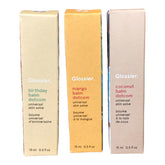 Glossier Balm Dotcom Trio Coconut: clear balm for daily moisture.