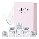 Glov Beauty micro infusion stamp on face and lips for radiant glow