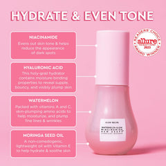 Glow Recipe niacinamide serum hyaluronic acid—hydration boost for supple, dewy skin.