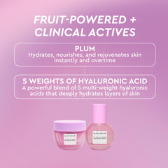 Glow Recipe Plum Plump Hyaluronic Serum pump dispenses lightweight serum for quick daily hydration.