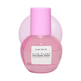 Glow Recipe plum-plumping-serum bottle close-up highlighting premium packaging for daily hydration.