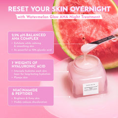 Glow Recipe Watermelon Glow Night Treatment travel box packaging highlighting travel-size format.
