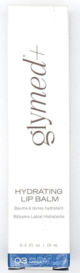 Glymed Ultra-Hydrating Lip Balm compact showcases smooth, moisture-locking lip care for dry lips.