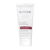 Glytone Acne BPO treatment gel bottle highlights 5% formula for targeted spot care.