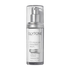 Glytone Age-Defying C+ Serum bottle ready for daily hydration and brightening