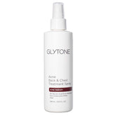 Glytone bacne spray bottle with upside-down pump for easy back application and clearer pores