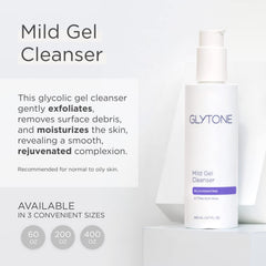 Applying Glytone cleanser on hand for a gentle daily cleanse.