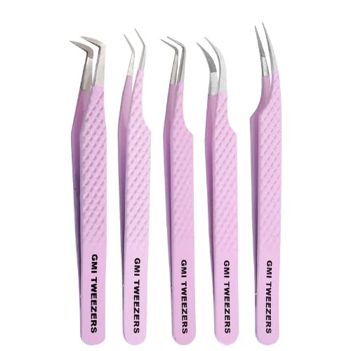 GMI Tweezers fiber-tip lash tweezers professional, precise application for eyelash extensions.