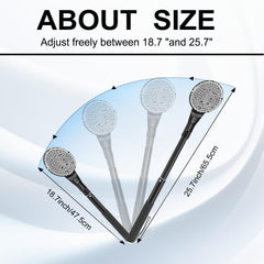 Gobiteli back-scrubber extended-18to25in reaches back, calves, and feet.