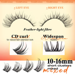 Goddvenus clear adhesive backing highlighting gentle, skin-friendly hold for long wear.