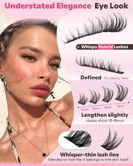 Goddvenus Lash Clusters 10-16mm length adds subtle definition for daily or special occasions.