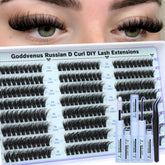 Goddvenus lash clusters kit with mixed lengths for versatile looks.