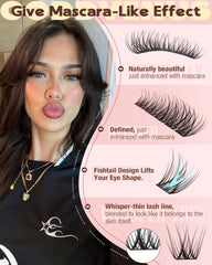 Goddvenus Wispy Lash Clusters Kit offers a Doll look for soft, natural glam.