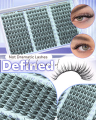 Goddvenus Wispy Lash Clusters Kit seal brush demonstrating sealing step for smudge-free all-day wear.