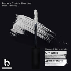 Godefroy Barbers Choice Silver Line after shot showing brighter white beard after application
