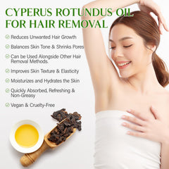 GOGIFTGO Cyperus Rotundus Oil applied to arm demonstrates gentle application and soothing feel.