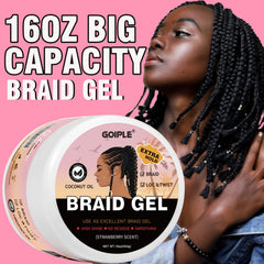 Goiple edge-control demonstrates tame edges with a frizz-free finish.
