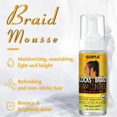 Goiple Edge Control Wax application close-up for smooth, lasting hold
