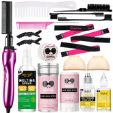 Goiple hot comb styling kit demonstrates even heat distribution for wig prep.