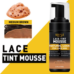 Goiple lace mousse color swatch in mocha shade for natural blend