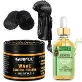 Goiple natural wave pomade jar for strong hold and defined waves.