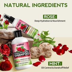 Goiple rose water braid spray application showing leave-in conditioning for scalp.