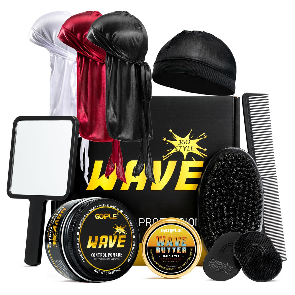 Goiple Wave Pomade packaging showcases premium formula for waves and easy wash