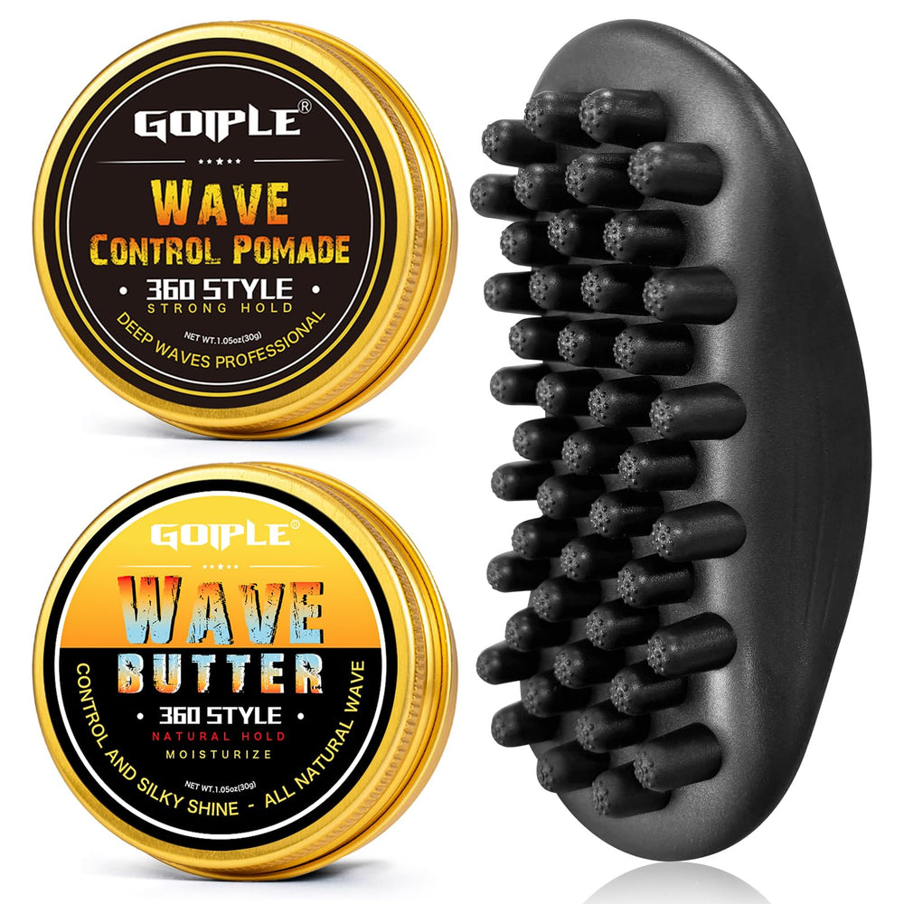 Goiple Wave Pomade twist sponge brush ergonomic grip for comfortable styling sessions