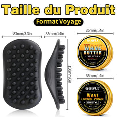Goiple Wave Pomade twist sponge brush quick twist technology speeds styling