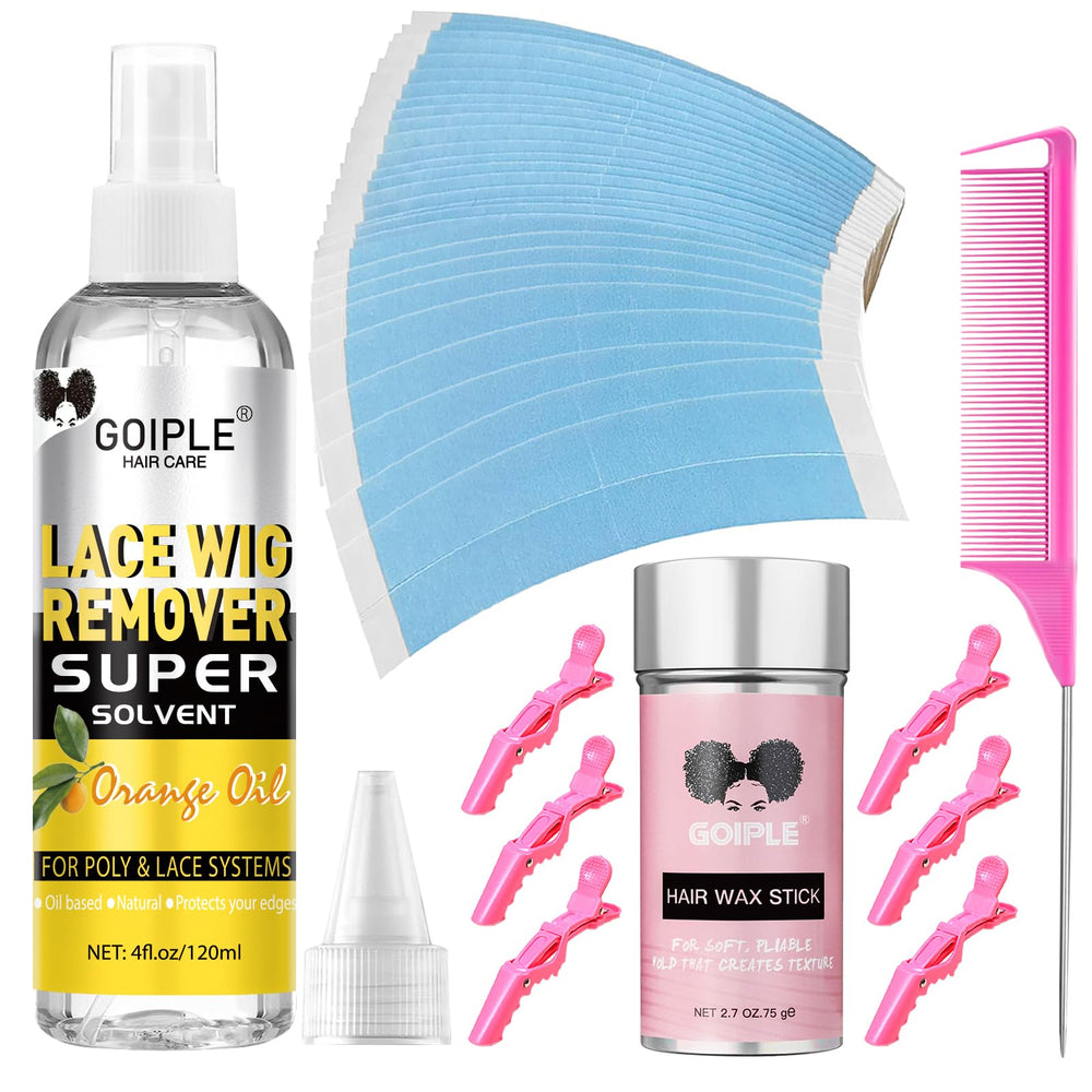 Goiple wig tape curve design secures lace fronts for a natural fit.