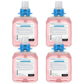 GOJO ProVON cranberry foam lather showcases creamy texture for thorough cleansing.