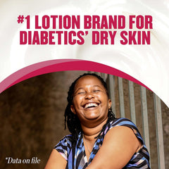 Close-up of Gold Bond Diabetics Foot Cream texture suggesting long-lasting hydration.