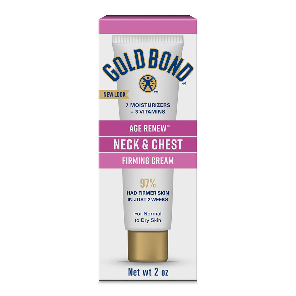 Gold Bond front packaging showing 2 oz tube and firming cream benefits