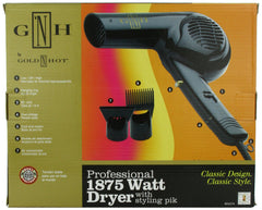 Gold N Hot dryer with air concentrator focuses airflow for precise, sleek finishes.